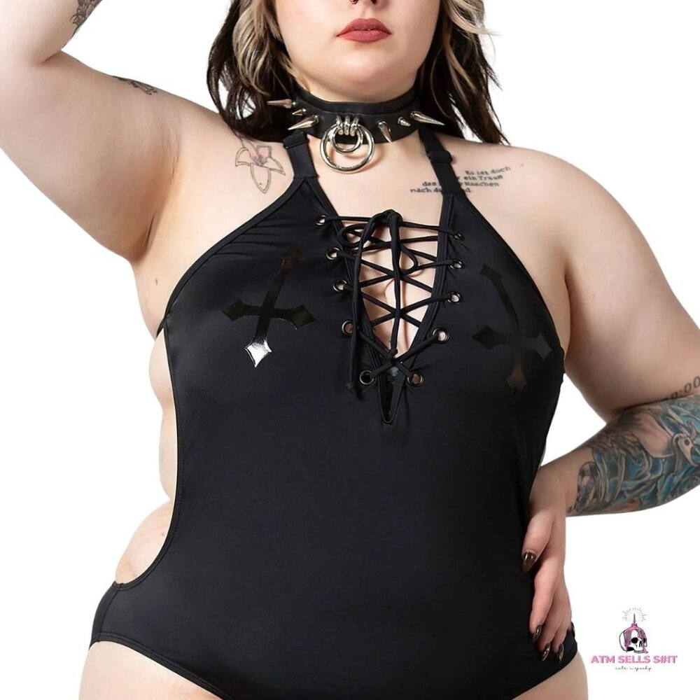 **SOLD ELSEWHERE** NWT Killstar Lita Monokini One-Piece Swimsuit Plus Size 3X